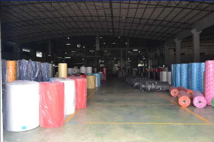 Cross lapping 80% polyester 20% viscose nonwoven fabric