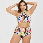 Fashion Swimwear Big Sexy Bikini Plus Size Women Swimsuit