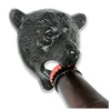 Casting iron OEM black bear shape wall mounted bottle opener