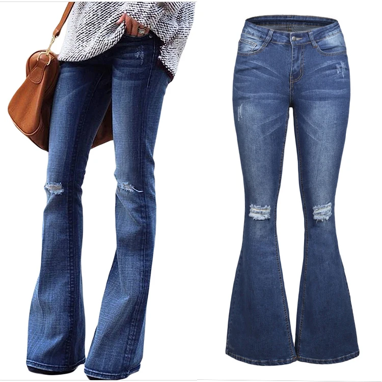 Boot Cut Flare Jeans Pant for Women