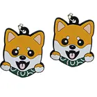 Soft rubber keychain pvc keychain 3d silicon key chain customized