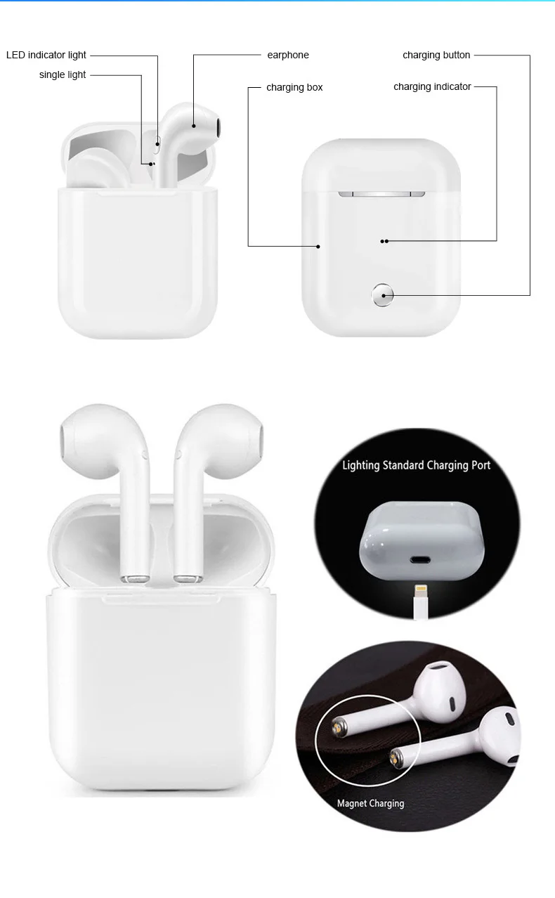 I9s tws Wireless Headphone Amazon Best Selling Low Price True Wireless Stereo Colorful Earphone Headset Earbuds with Charging Bo - ANKUX.COM