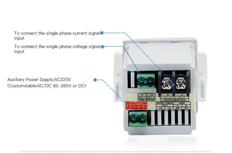 Factory Price Optical Zigbee Digital Smallest Size 48*48mm Single-phase Active Power Meter RH-P81 - ANKUX.COM