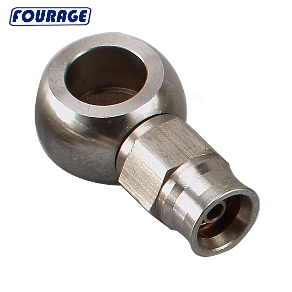 Reusable Swivel Connectors 304 Stainless Steel Oil Brake Line Unef Banjo Eye Hose End Fittings View Banjo Eye Hose Fitting Fourage Or Customized