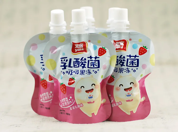 high quality plastic juice food liquid drink pouch with spout bag