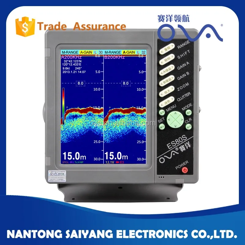 Es80s Echo Sounder With Double Transducers Buy Es80s Echo Sounder