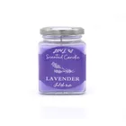 wholesale personalized lavender /customized scents paraffin wax scented candle in transparent glass jar