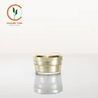 2019 special design oblique cover cone cosmetic plastic bottle 10g mini Face Cream Jar for travel set