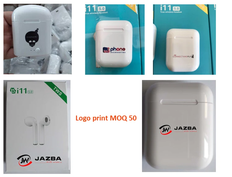TWS-A7 Mini True Wireless Sport Earbuds With Wireless Charging BT 5.0 Earphone With Logo - ANKUX.COM