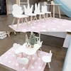 Environmental wooden bunny cloud bear crown children table and chair kids furniture for room decoration
