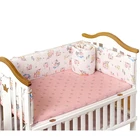 Super cute cartoon baby crib bedding sets bumper pad