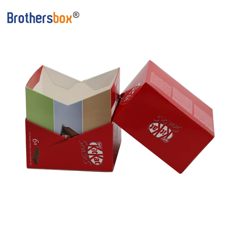 wholesale custom cardboard printed retail candy packaging