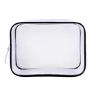 Transparent PVC Makeup Bag Plastic Packing Cases Toiletry Cosmetics Wash Pouch with Zipper Travel Kit Set Waterproof