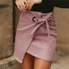 /product-detail/2019-new-arrival-women-s-asymmetrical-casual-sash-bow-suede-mini-skirts-62061065020.html