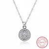 Joacii Round Shape 925 Sterling Silver Hip Hop Jewelry Pendant