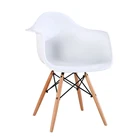 Dining Plastic Chair Plasticplastic Plastic Dining Chair Modern Wooden Legs Dining Plastic Chair