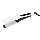 wide plate hair straightener on/off flat iron high temp.