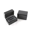 Single double wooden engagement ring jewelry box