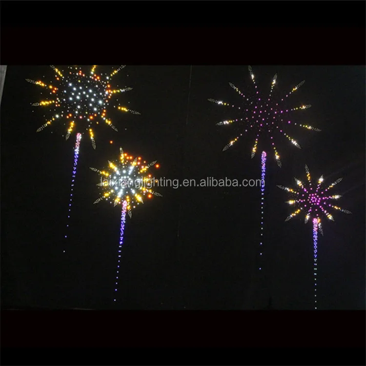 Luci a LED intelligenti per fuochi d'artificio, luci a LED RGB