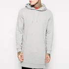 Custom Men Tall High Quality Hoodie Side Zipper Heavyweight Cotton Blank Hoodie Wholesale