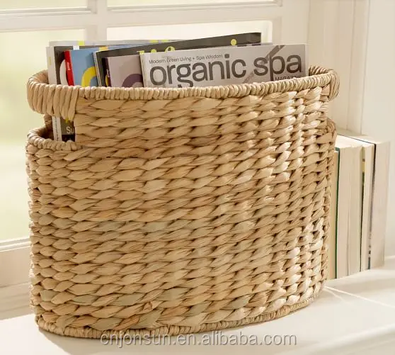 jonsun sustainable seagrass with clear lacquer basket wholesale