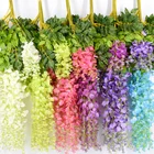 Silk Material Wisteria Artificial Flower For Romantic Wedding Decoration