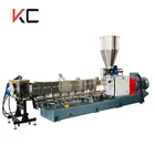 Plastic twin screw extruding and pelletizing machine