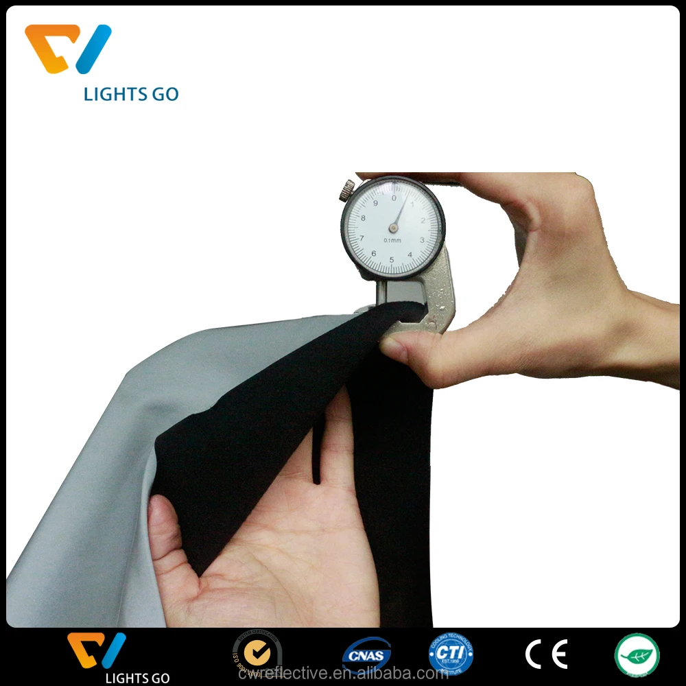 China Safety colourful 3M reflective spandex fabric for clothing