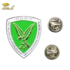 Custom made promotional gold eagle wing pin no MOQ metal badges blank pin badge