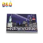 Famous city country 3d printing metal resin new york fridge magnet