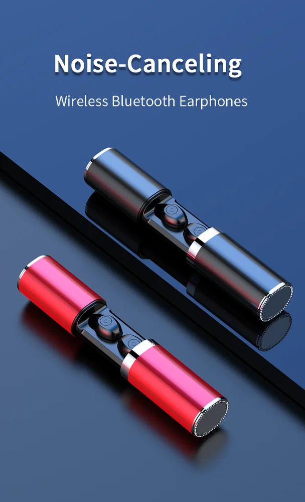 Wireless bluetooth v5.0 Earbuds Pull-out Waterproof Charging Compartment headphone for IOS & Android Phone - ANKUX.COM