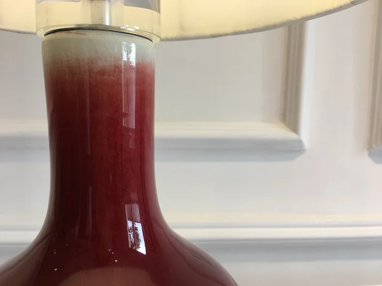 Porcelain Crystal Base Table Light Modern Decorative Lamps