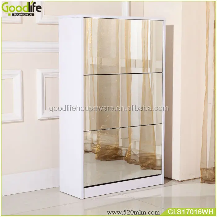 GLS17016mirror shoe cabinet