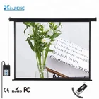 100 Inch Motorized Projector Screen 16:9 Electric Projection Screen With Remote Control