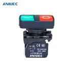 ANIUEC XB5-AL8325 double end 1 flush green push button 1 flush red pushbutton switch