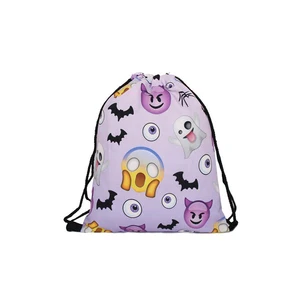 gift items emoji backpack drawstring bag small printed cotton