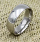 Steel Wedding Ring Rings Simple Silver Plain Stainless Steel Couples Mens Womens Engagement Wedding Band Ring