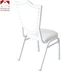Wholesale padded steel party chair white