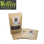 Bottom Paper Bag Flat Paper Bag Food Grade Dog Food Flat Bottom Packaging Brown Kraft Paper Bag
