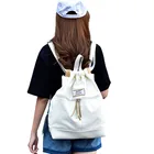 Girls drawstring eco friendly cotton backpack