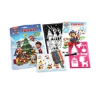 Children christmas coloring sticker book printing with pen