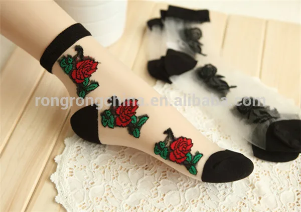 Cheapest Wholesale Chin factory in-stock fancy socks fashion sexy ladies boot ankle socks colorful ankle socks