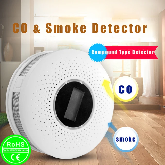 alarm smoke and co sensor detector with ce rohs cartificate