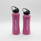 Private Label Single Wall Stainless Steel Sport Water Bottle With Straw