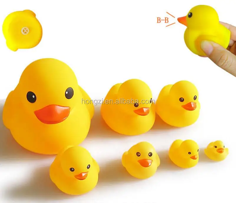 11cm yellow duck baby floating ducks kids bath toys for children