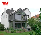 High quality prefab aluminum window glass sun house for sale