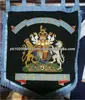 Embroidered Flag | Regimental Banner Flag Pennant | Customized Embroidery Pennant Flag | Army Flags | British Coat of Arms Flag