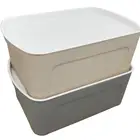 2018 Decorative Stackable outdoor plastic stackable storage bin for household life