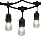25 Feet 25 socket 18AWG wire E14 candelabra steady burn heavy duty patio belt bistro light string