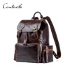 Guangzhou Factory Real Leather Retro Men Backpack